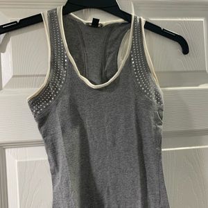 Small Bebe sport gray tank top